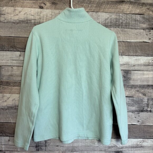 Tommy Bahama Sweater Womens Small 1/4 Zip Long Sleeve Pullover Ladies Mint - Picture 2 of 10
